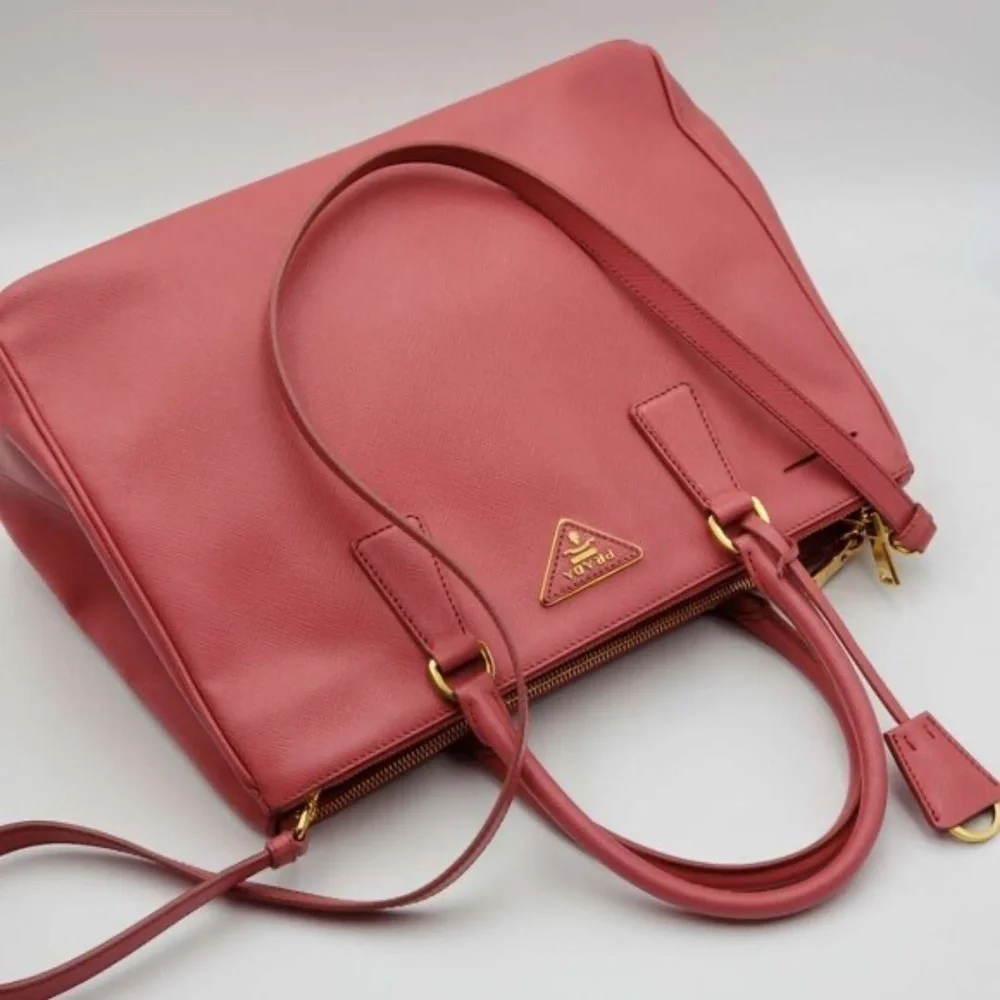 100% Authentic PRADA Galleria Leather Satchel